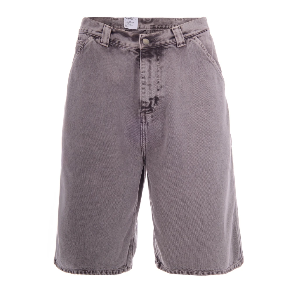Carhartt Wip Men's Gray Denim Shorts, S, Denim Shorts