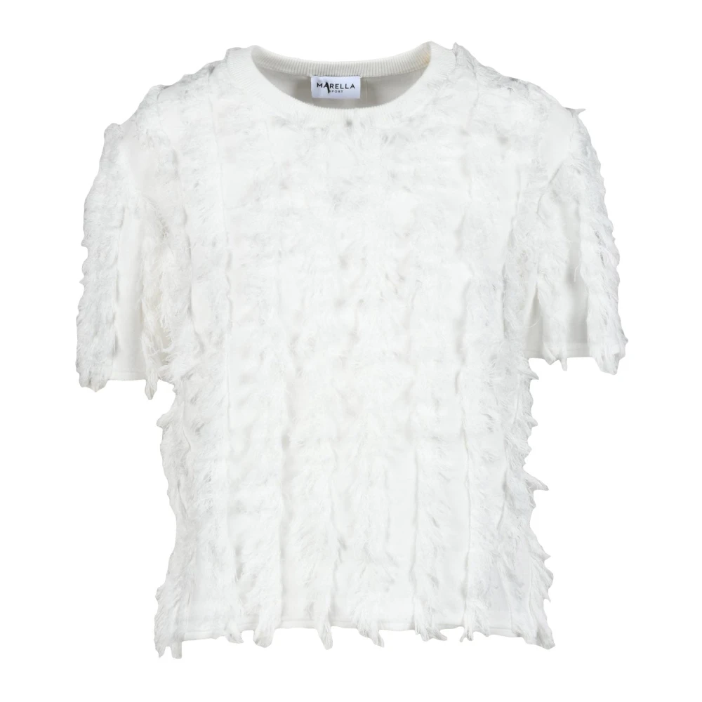 Marella Sportieve katoenen T-shirt White Dames