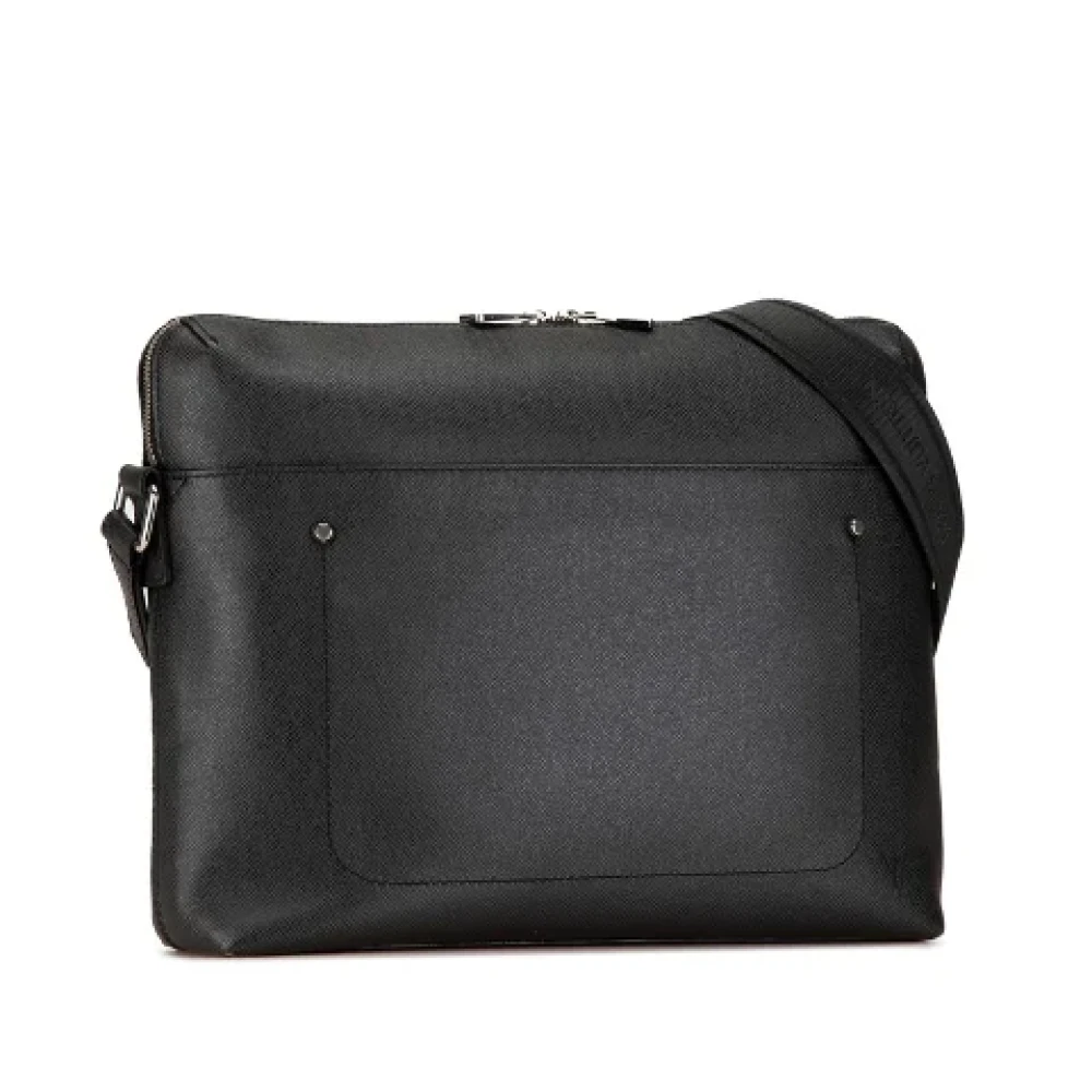 Louis Vuitton Vintage Pre-owned Leather crossbody-bags Black Heren