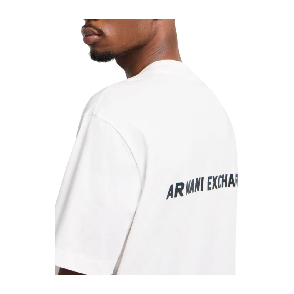 Armani Exchange Casual Logo Korte Mouw T-Shirt White Heren