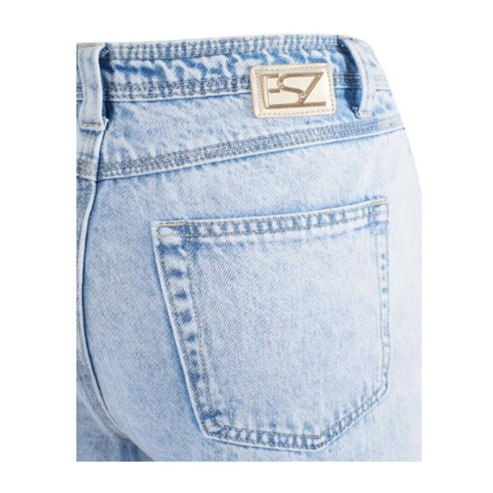 YES ZEE Straight Jeans Blue Dames