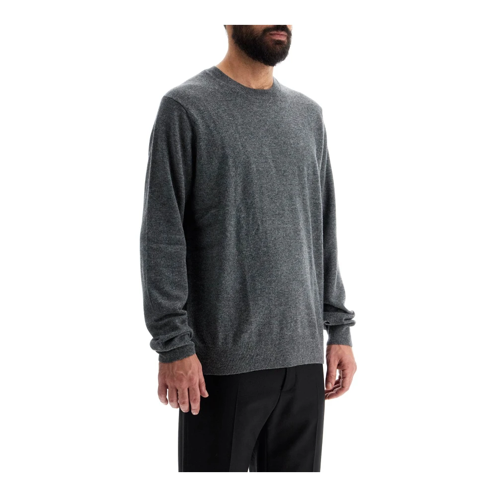 Comme des Garçons Melange Wool Crewneck Pullover Gray Heren