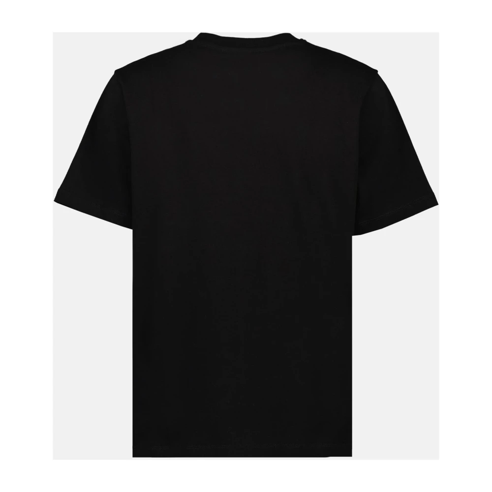 Coperni Holografisch Oversized Bloemenlogo T-shirt Black Dames