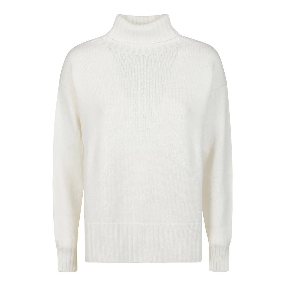 Drumohr Turtle Neck Sweater White Dames