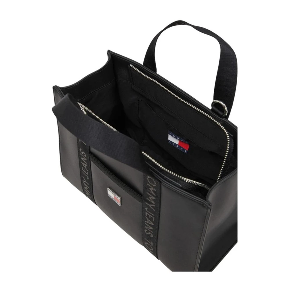 Tommy Jeans Polyurethaan Handtas voor Vrouwen Black Dames