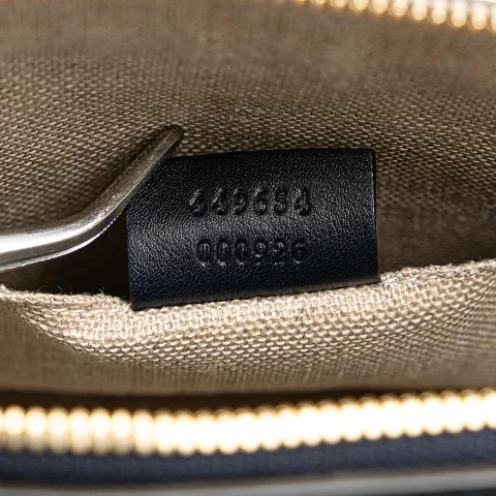 Gucci Vintage Pre-owned Leather gucci-bags Blue Dames