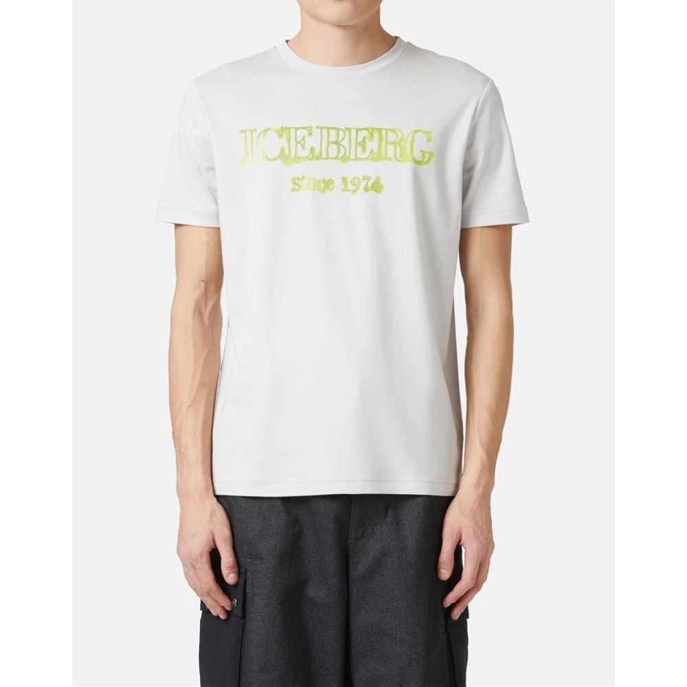 Iceberg T-shirt met ijsberglogo Gray Heren