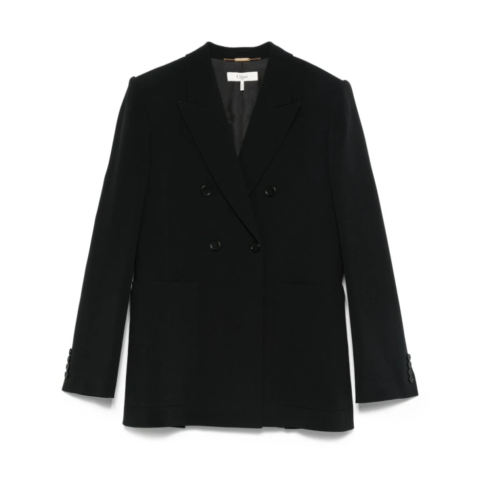 Chloé Women's Black Silk Nylon Jacket