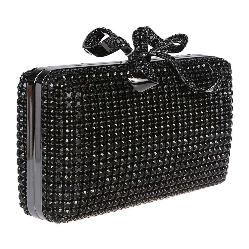 Self Portrait Kristallen Box Clutch Tas Black Dames