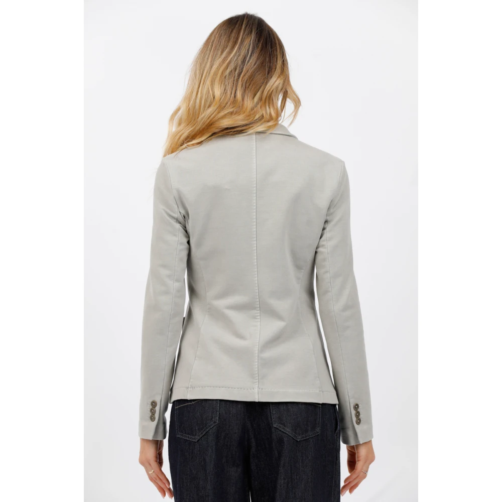 Circolo 1901 Slim Fit Fleece Jas Gray Dames