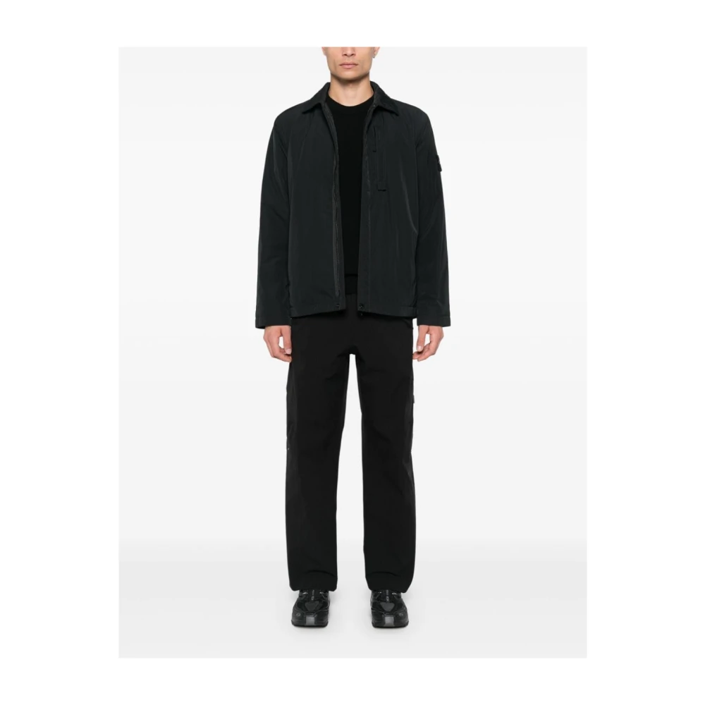 Stone Island Stijlvolle Parka Jas voor Mannen Black Heren