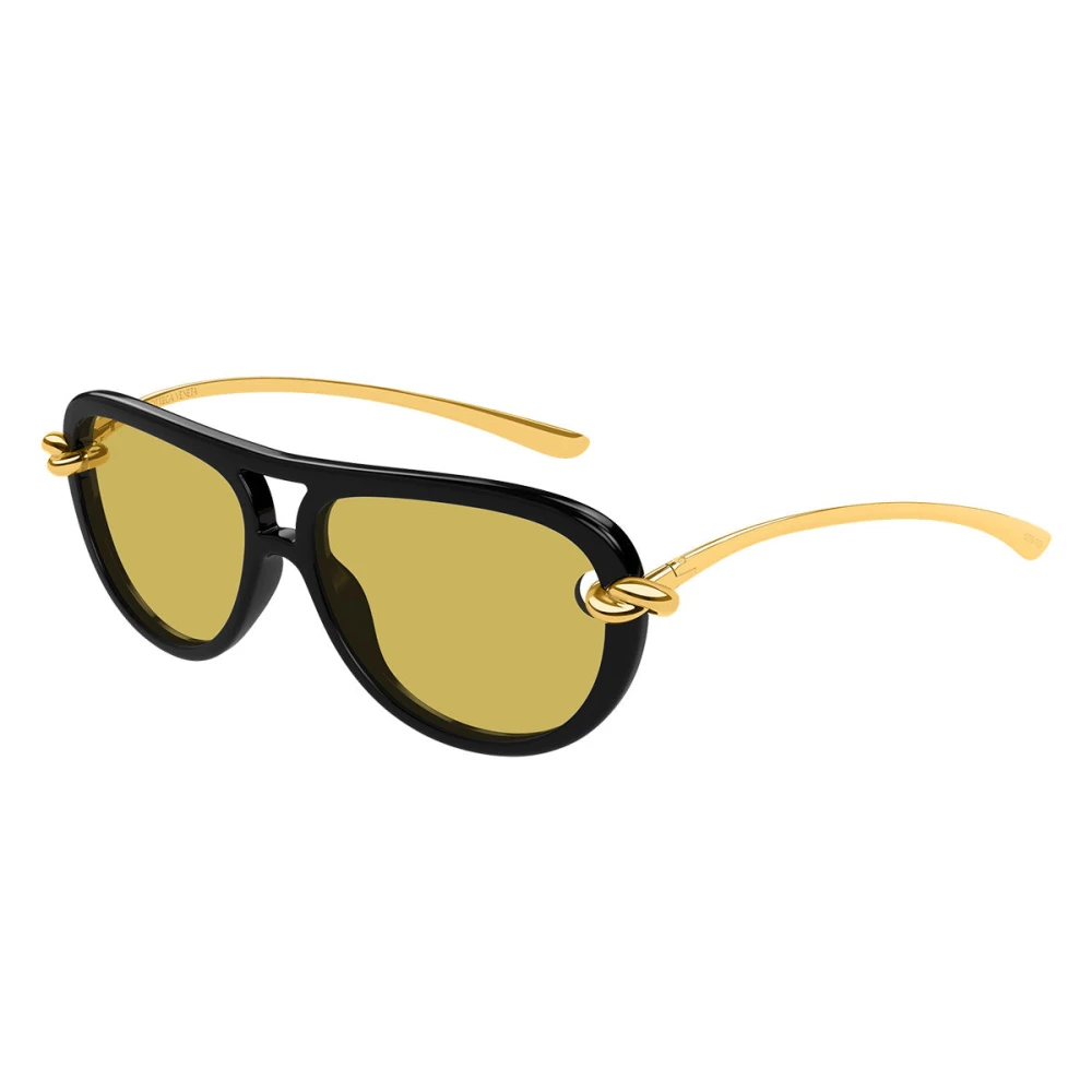 Bottega Veneta Yellow Sunglasses, Female, 58 Mm, Bv1418s Sunglasses