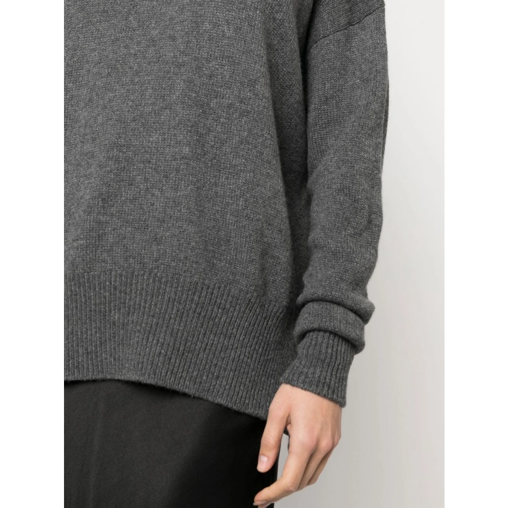 Jil Sander Grijze Ronde Hals Trui Gray Dames