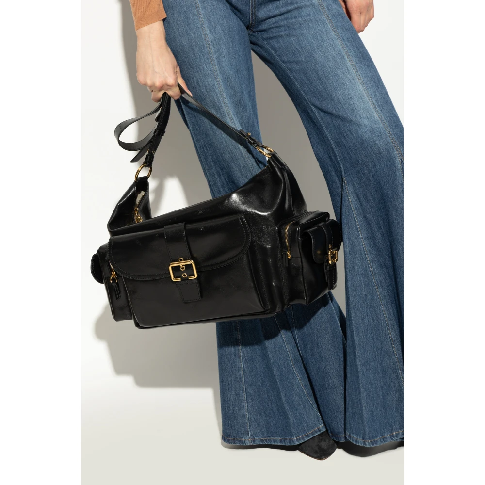 Chloé Schoudertas Cameratas Groot Black Dames