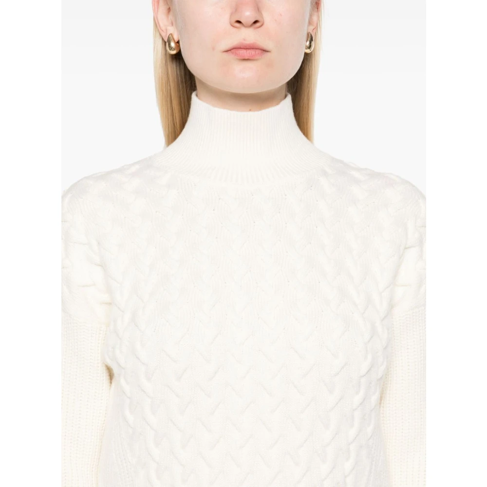 Herno Neutrale Gebreide Top Beige Dames