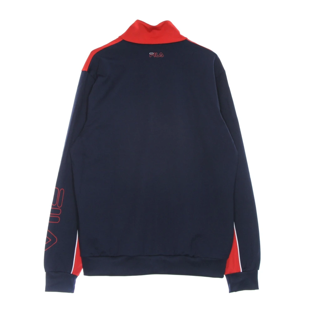 Fila Track Jacket Zwart Rood Stijlvol Comfortabel Black Heren