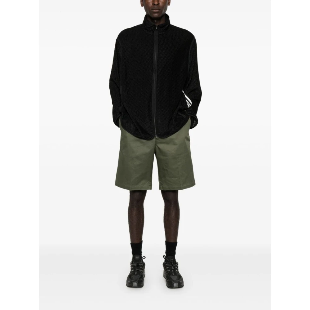Y-3 Gestreept Track Jacket Black Heren