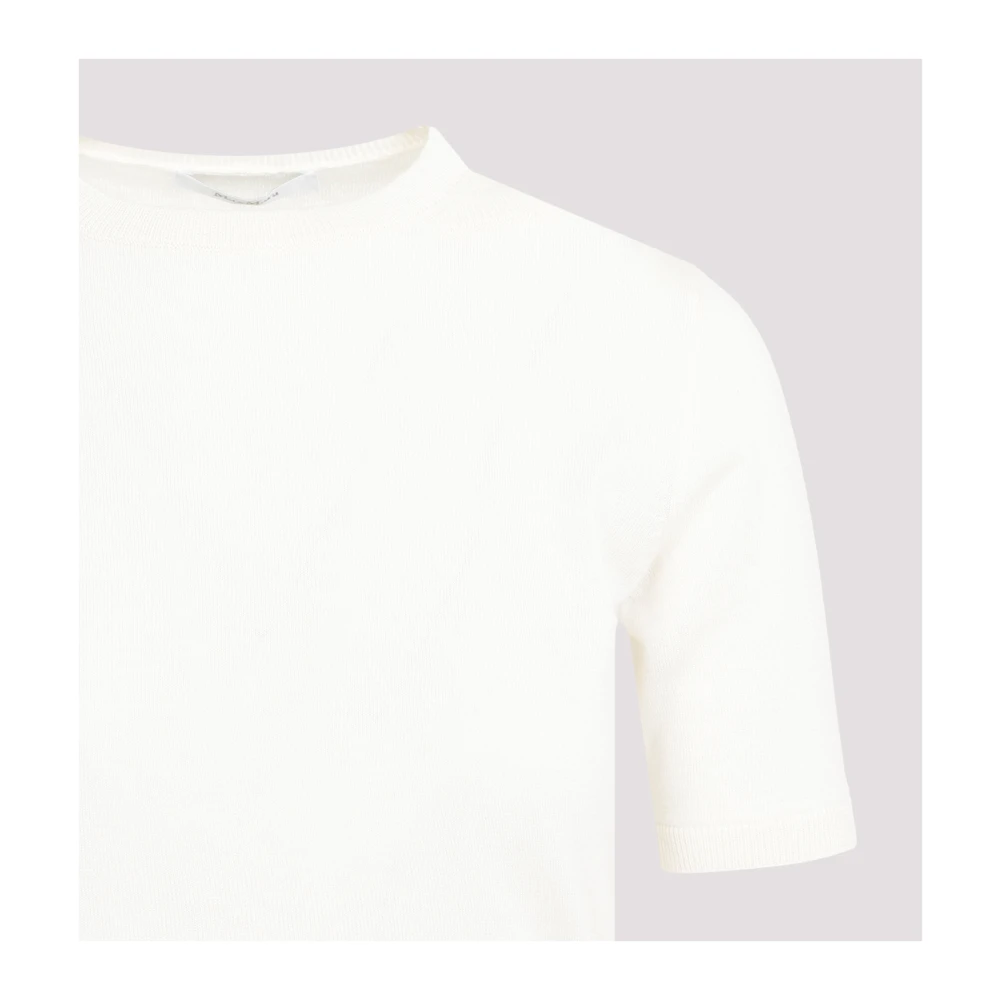 Max Mara Zijde Kasjmier Crew Neck Sweater Nude White Dames