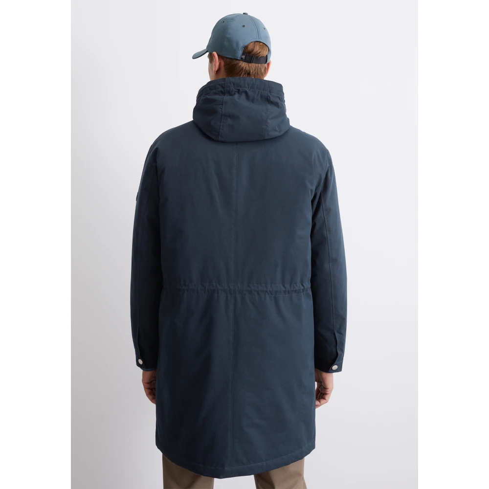 Marc O'Polo Gewatteerde parka regular Blue Heren