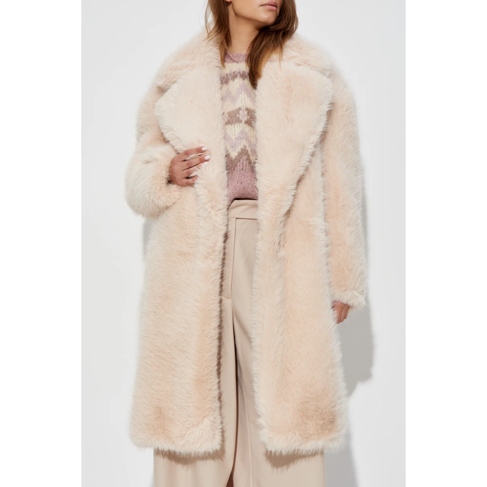 SPORTMAX Jas met kraag Pink Dames