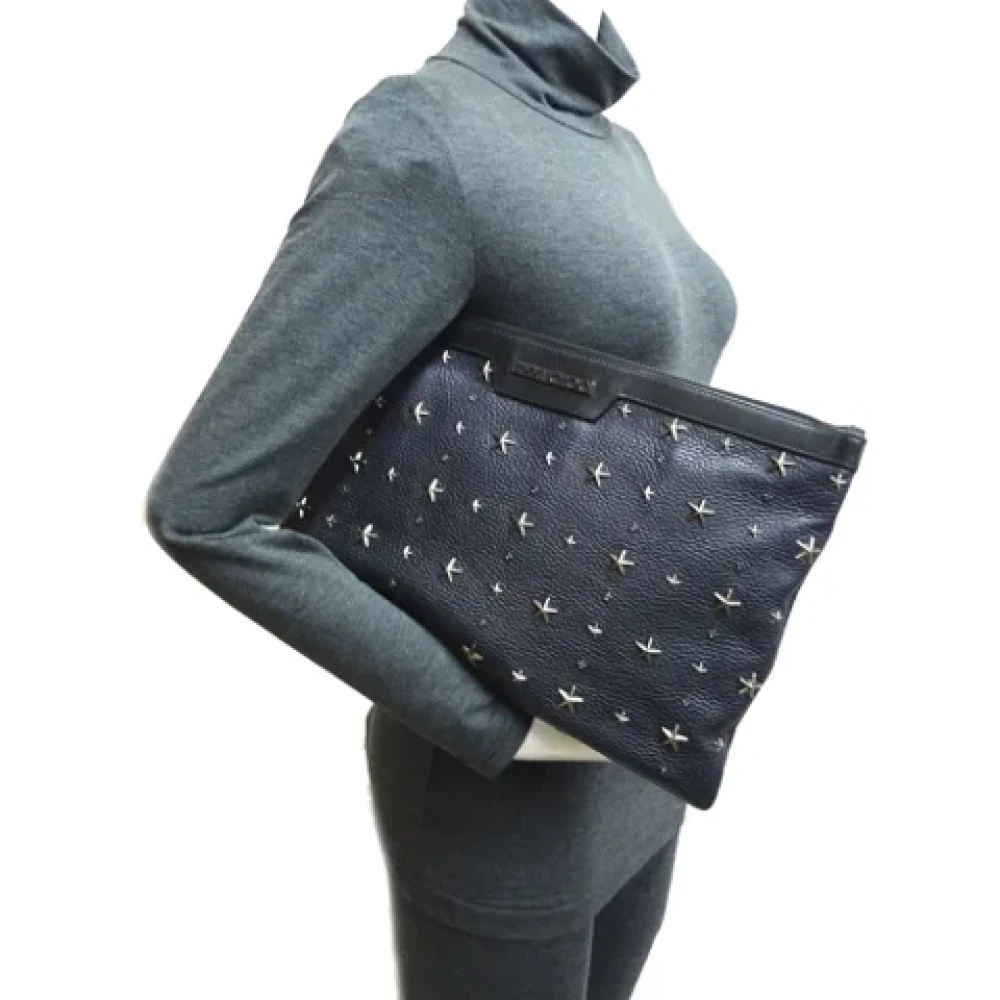 Jimmy Choo Pre-owned Fabric clutches Black Dames
