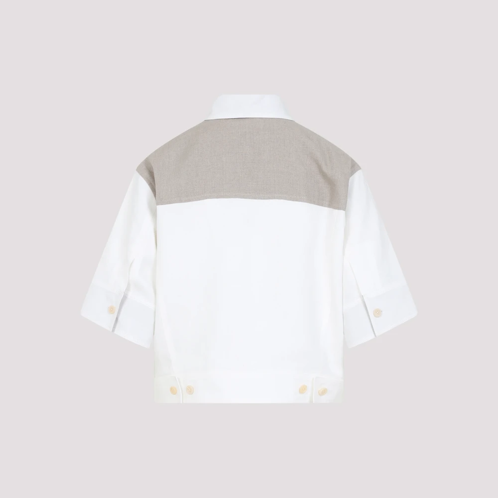 Max Mara Bicolor Crop Top Multicolor Dames
