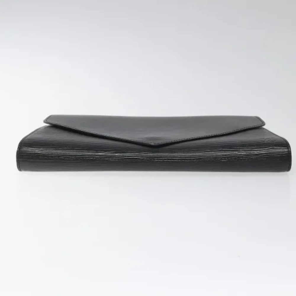 Louis Vuitton Vintage Pre-owned Leather clutches Black Dames
