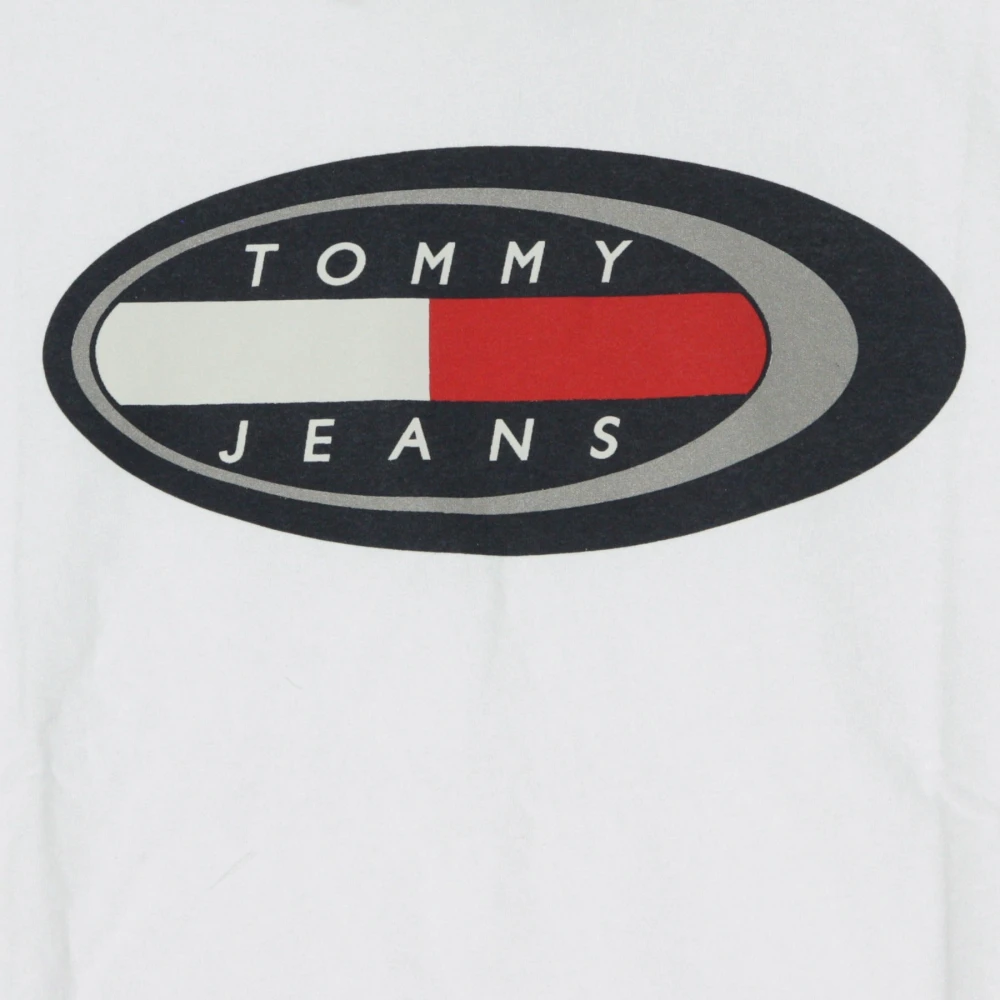 Tommy Hilfiger Klassiek Wit Oval Tee Shirt White Heren