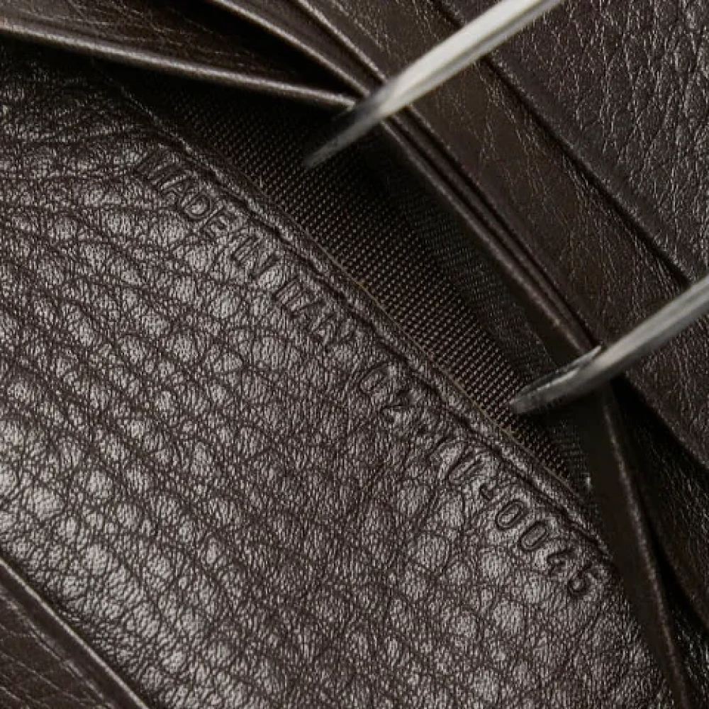 Dior Vintage Pre-owned Leather wallets Brown Dames