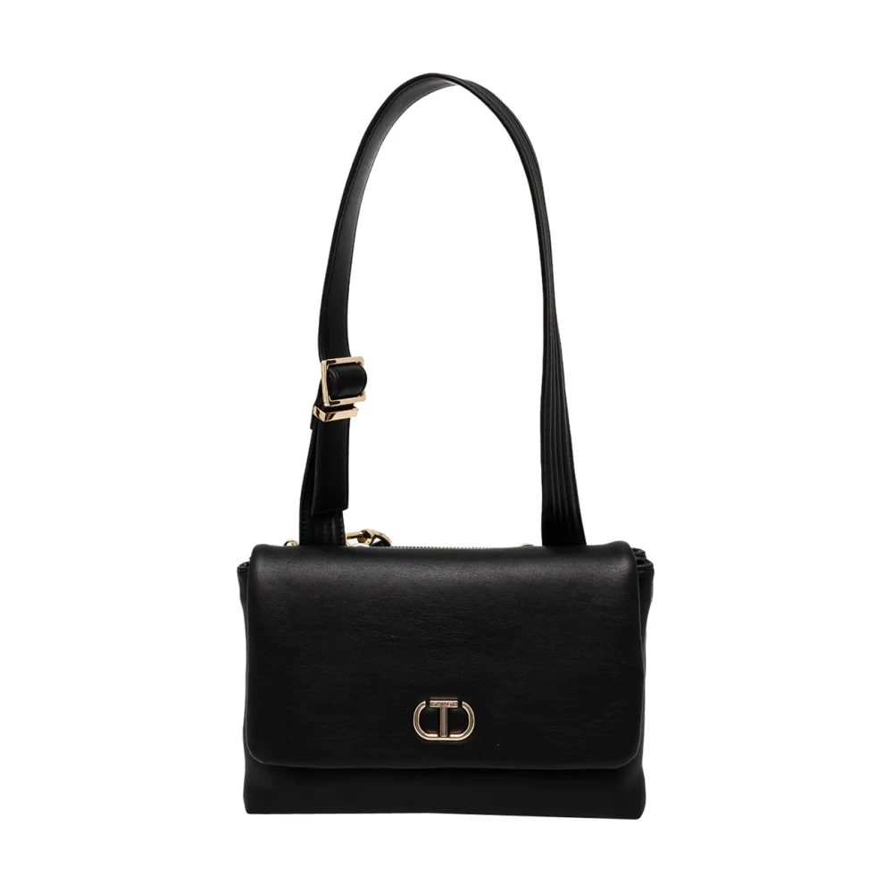 Twinset Zwarte Synthetische Schoudertas Multifunctioneel Model Black Dames