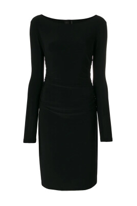 long-sleeve-shirred-waist-dress