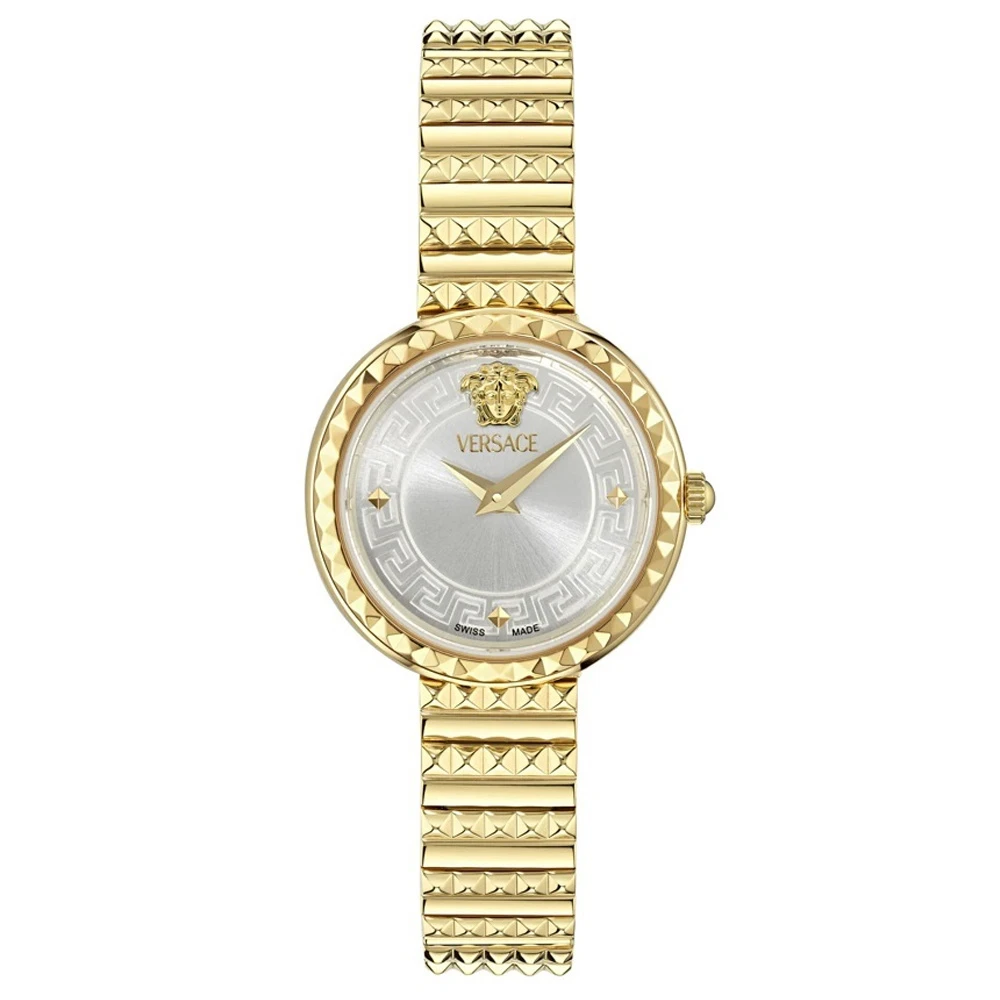 Versace Women's Yellow Watches, One Size, Greca Goddess Petite Watch