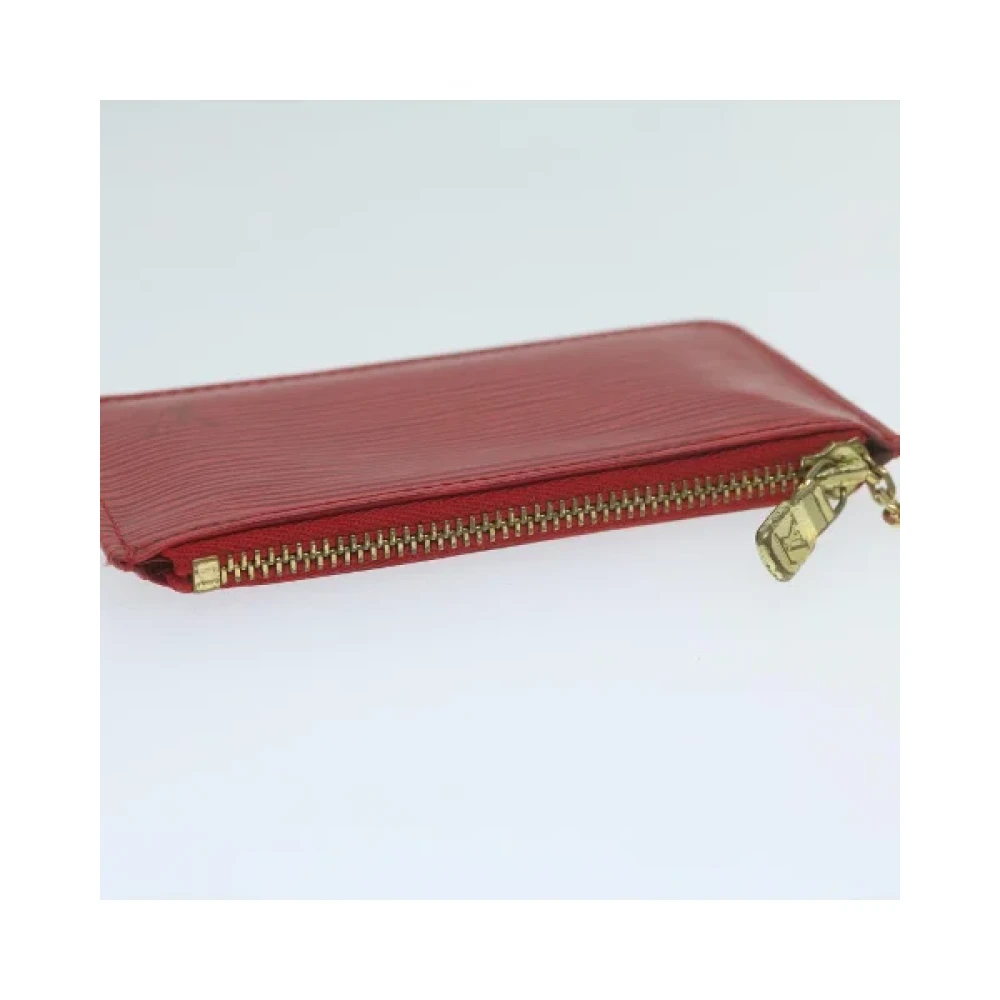 Louis Vuitton Vintage Pre-owned Leather wallets Red Dames