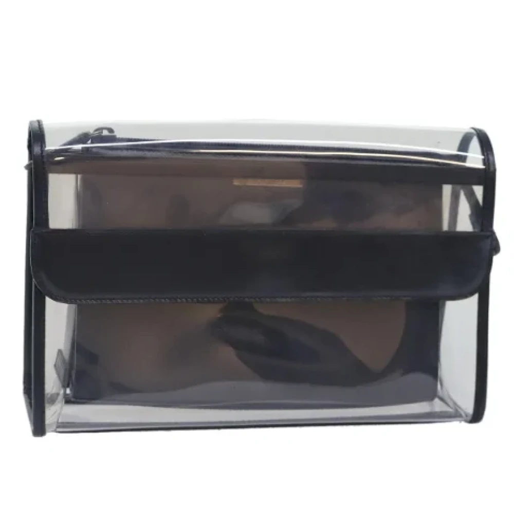 Gucci Vintage Pre-owned Vinyl clutches Black Dames