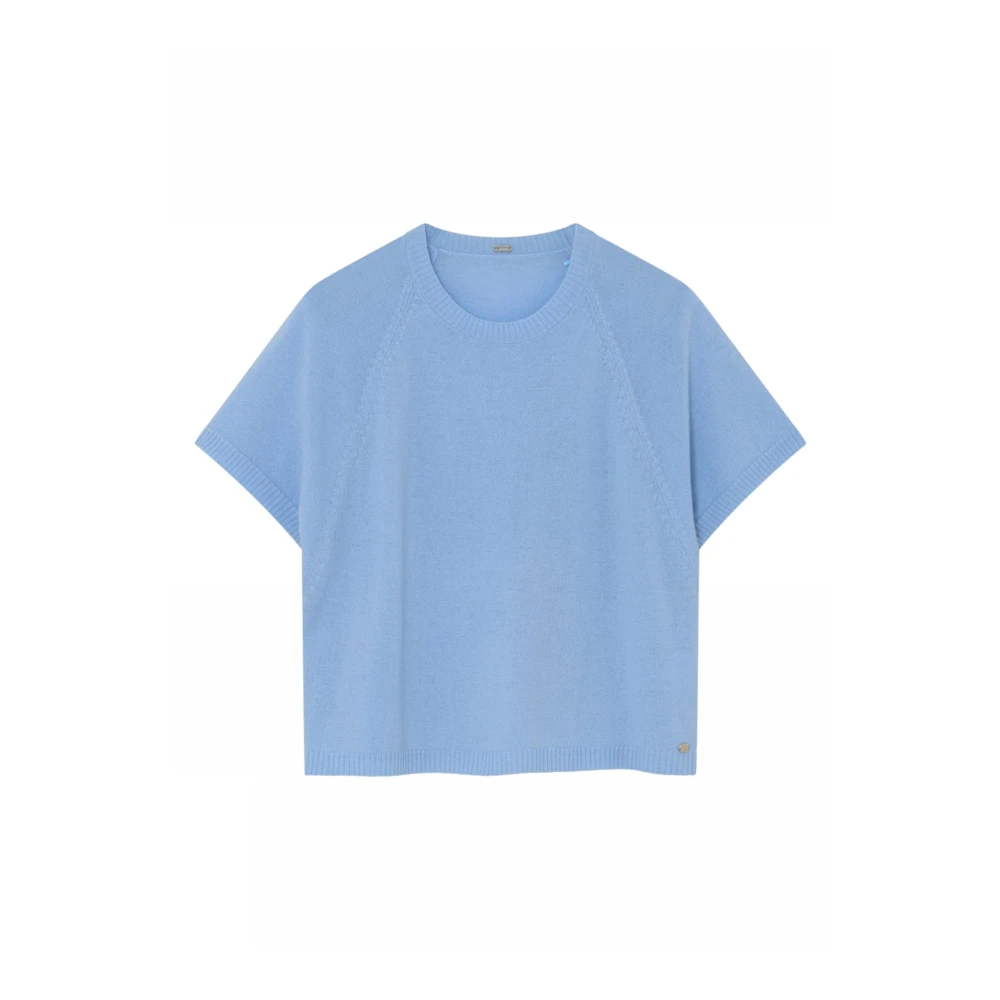 Gustav Women's Blue Round-Neck Knitwear - Round-Neck Knitwear - M - Knitwear