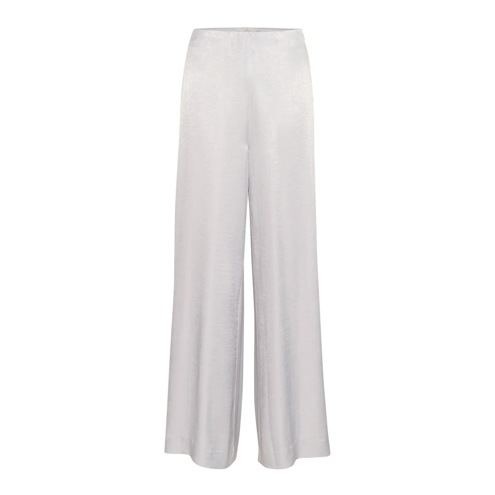 InWear Elegante Wijde Pijp Hoge Taille Broek Gray Dames