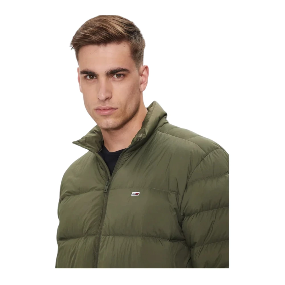 Tommy Jeans Korte Gewatteerde Jas Green Heren