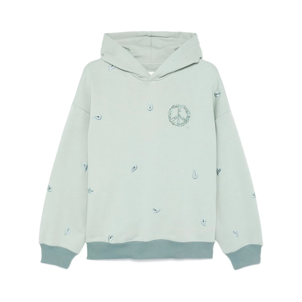 Emporio Armani Lichtgrijze Hoodie met Borduursel Gray Heren