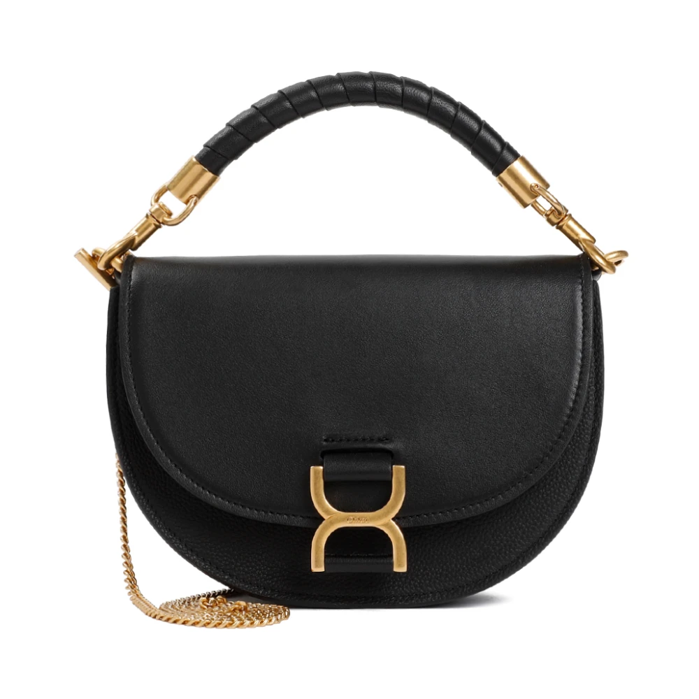 Chloé Zwarte Leren Schoudertas Black Dames