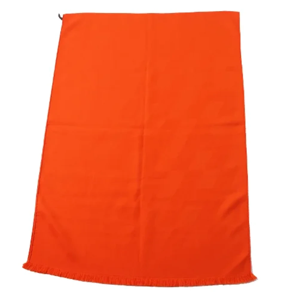 Hermès Vintage Pre-owned Fabric scarves Orange Dames