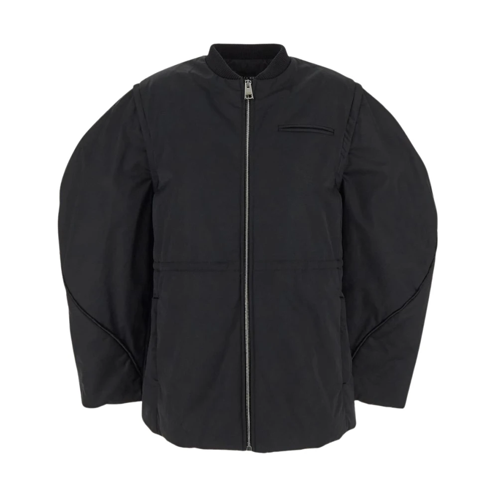 Del Core Polyester Loose Jacket Black Dames