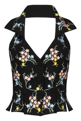 blommigt-broderi-topp-polyester-polyuretan