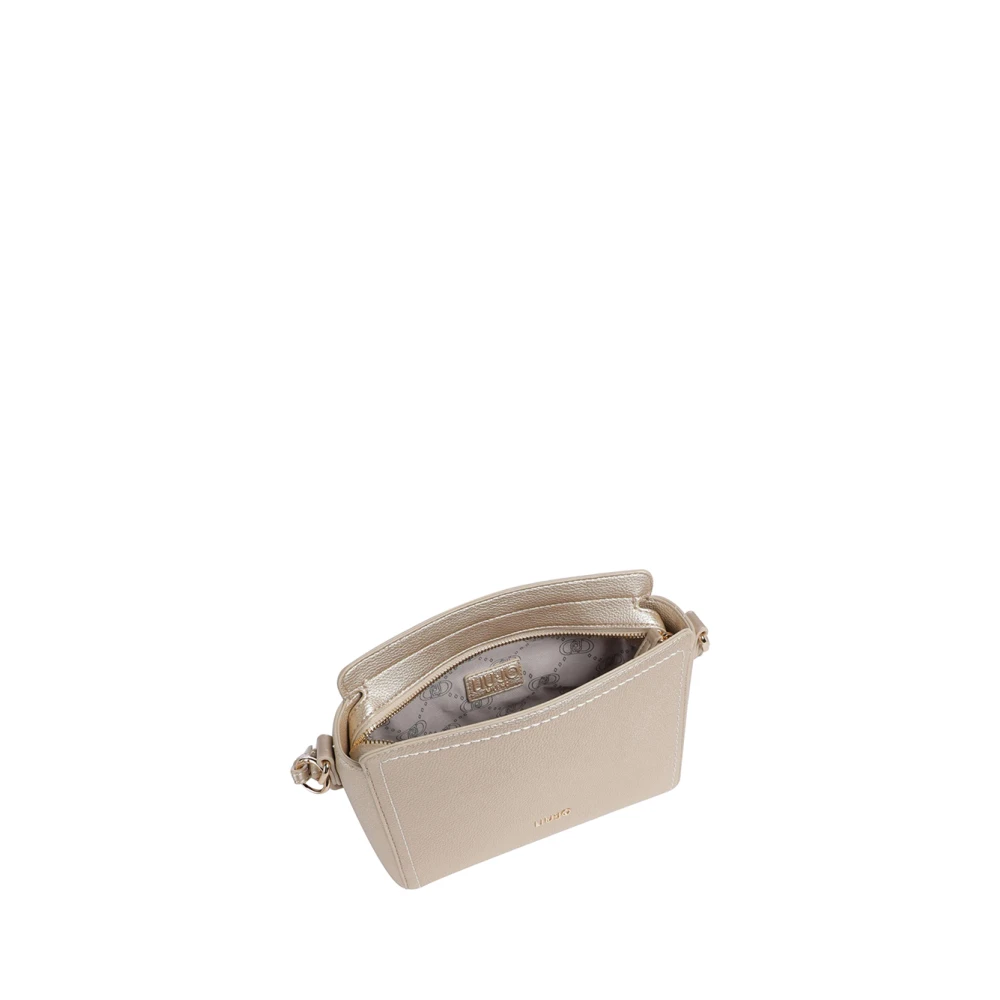 Liu Jo Gouden Schoudertas Glam Design Yellow Dames