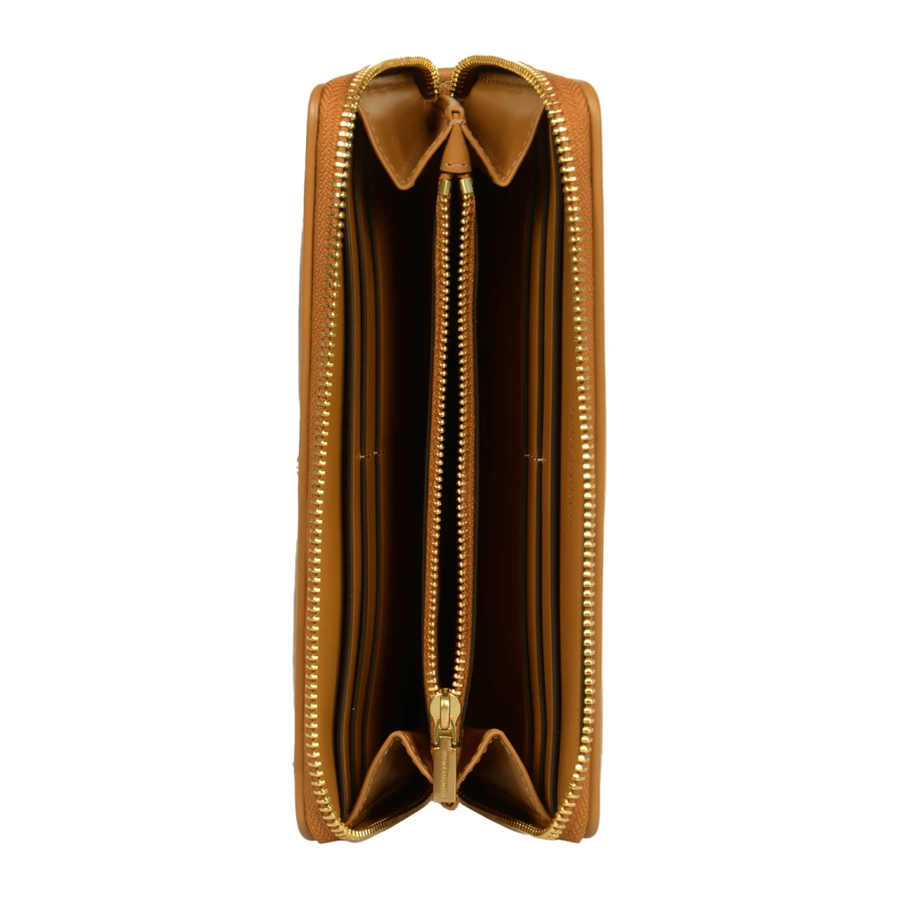 TORY BURCH Diamant Quilt Ritsportemonnee Bruin Brown Dames