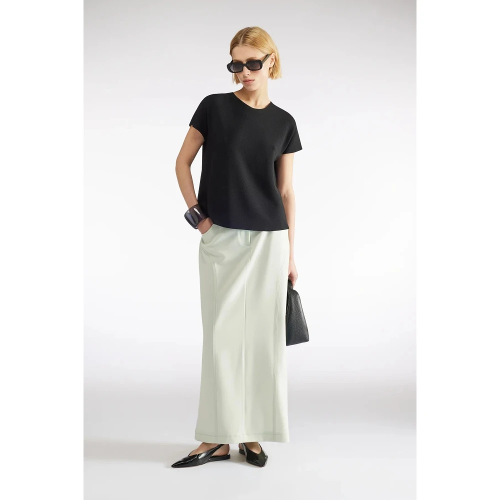Liviana Conti Zwarte Kimono Mouw Viscose Top Black Dames