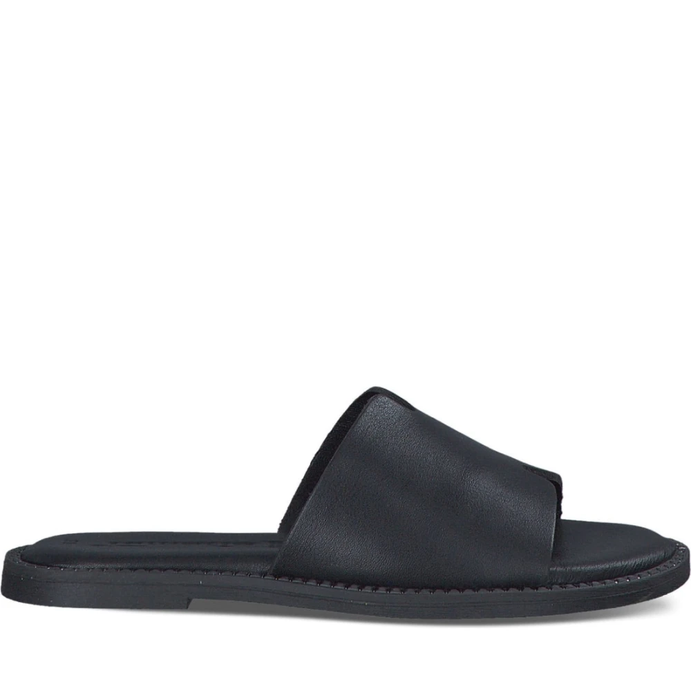 Tamaris Women's Black Sliders, 5 Uk, Leather Mule