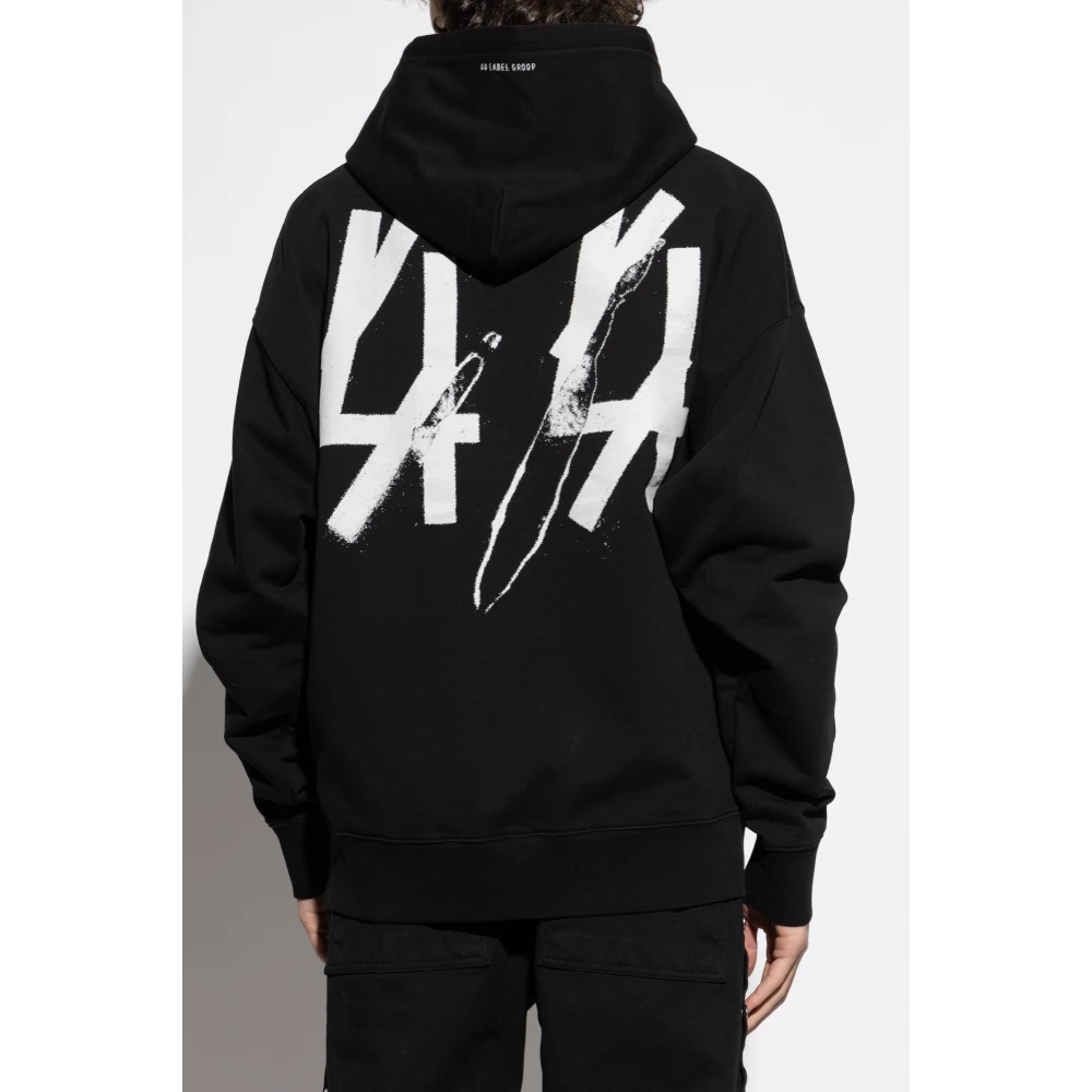 44 Label Group Sweatshirt met logo Black Heren