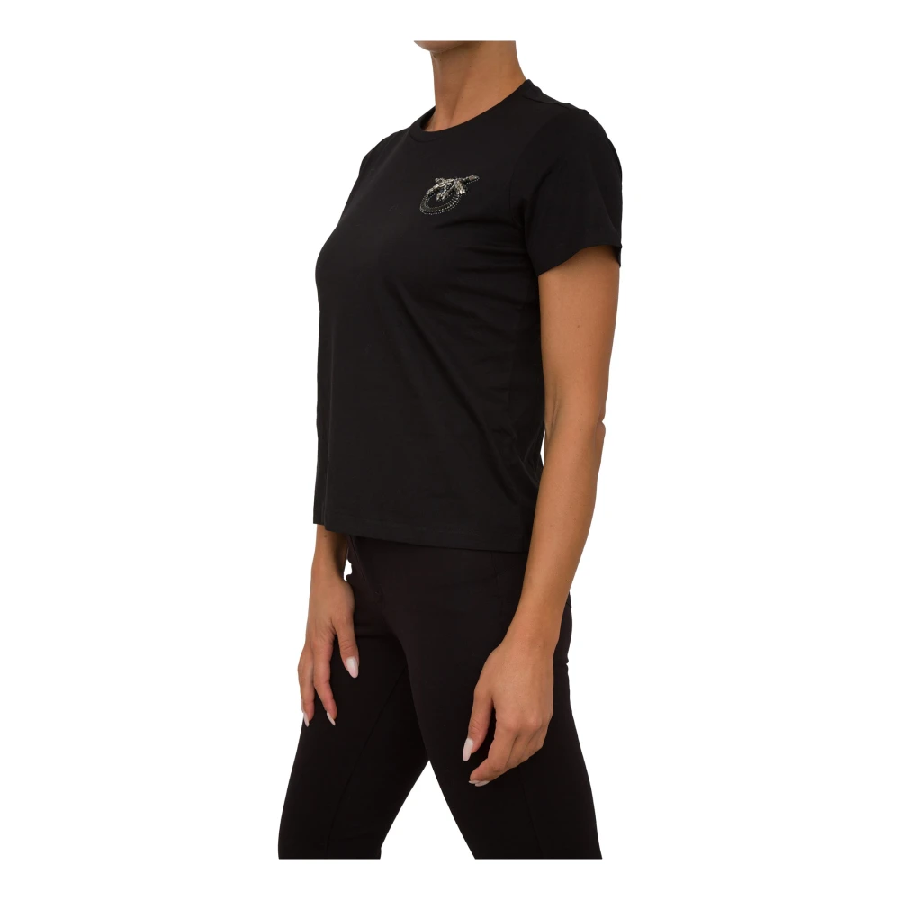 pinko Zwart Jersey Top Black Dames