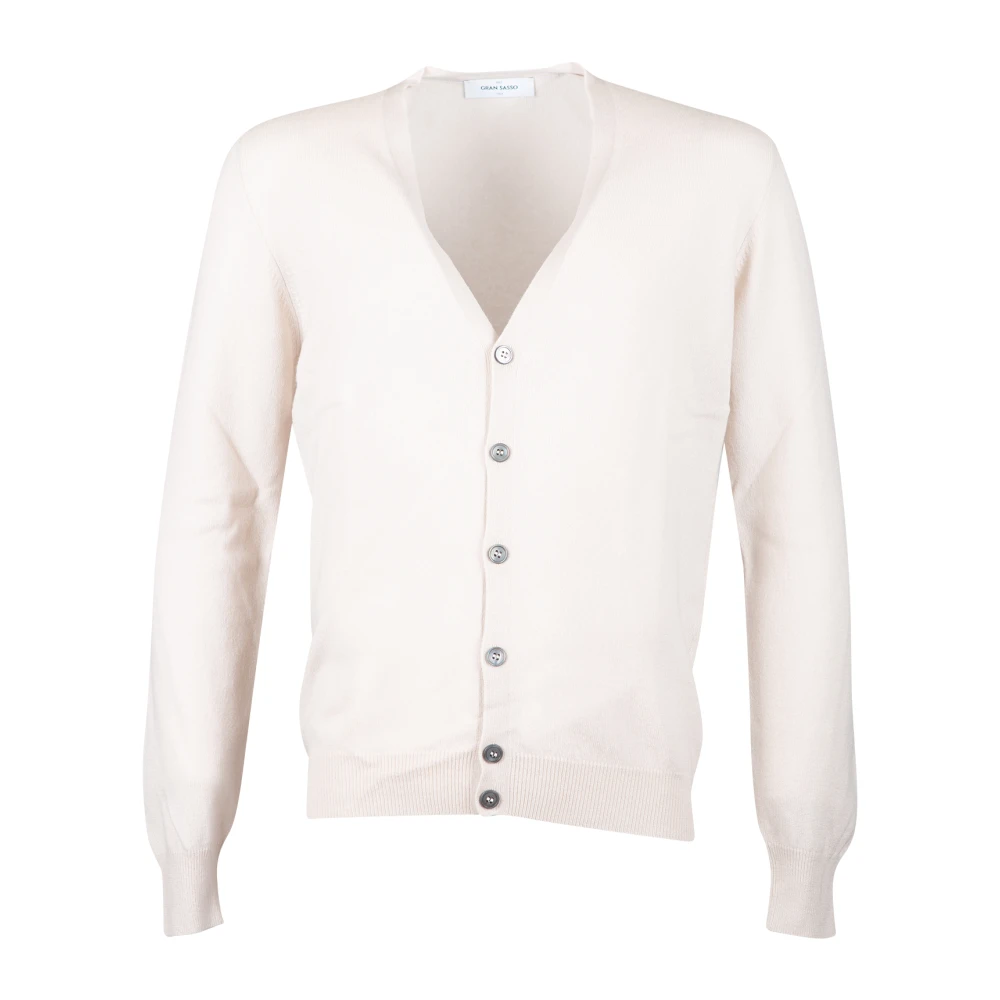 V-hals ullblandings cardigan genser