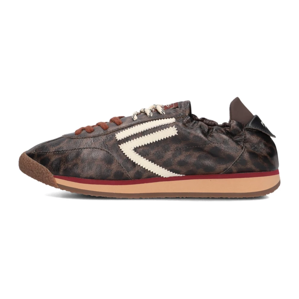 Puraai Panther Sneakers Leer Dames Dames Schoenen Bruin